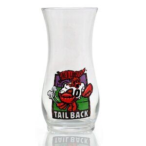 Vintage 90's Red Lobster Tail Back Hurricane Football Beer Glass Promotional Cup